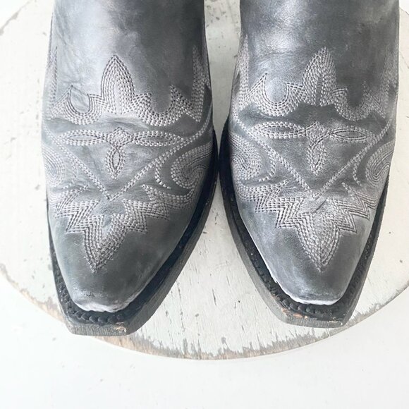 Lane LEXINGTON Womens Cowboy Boots 8.5 Black Western Cowgirl Tall Pointed Toe - Picture 6 of 11